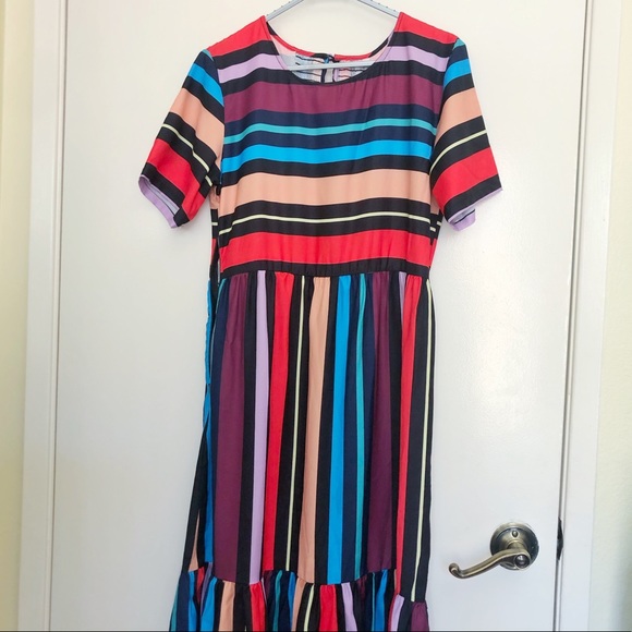 Multicolor striped dress - Picture 4 of 7